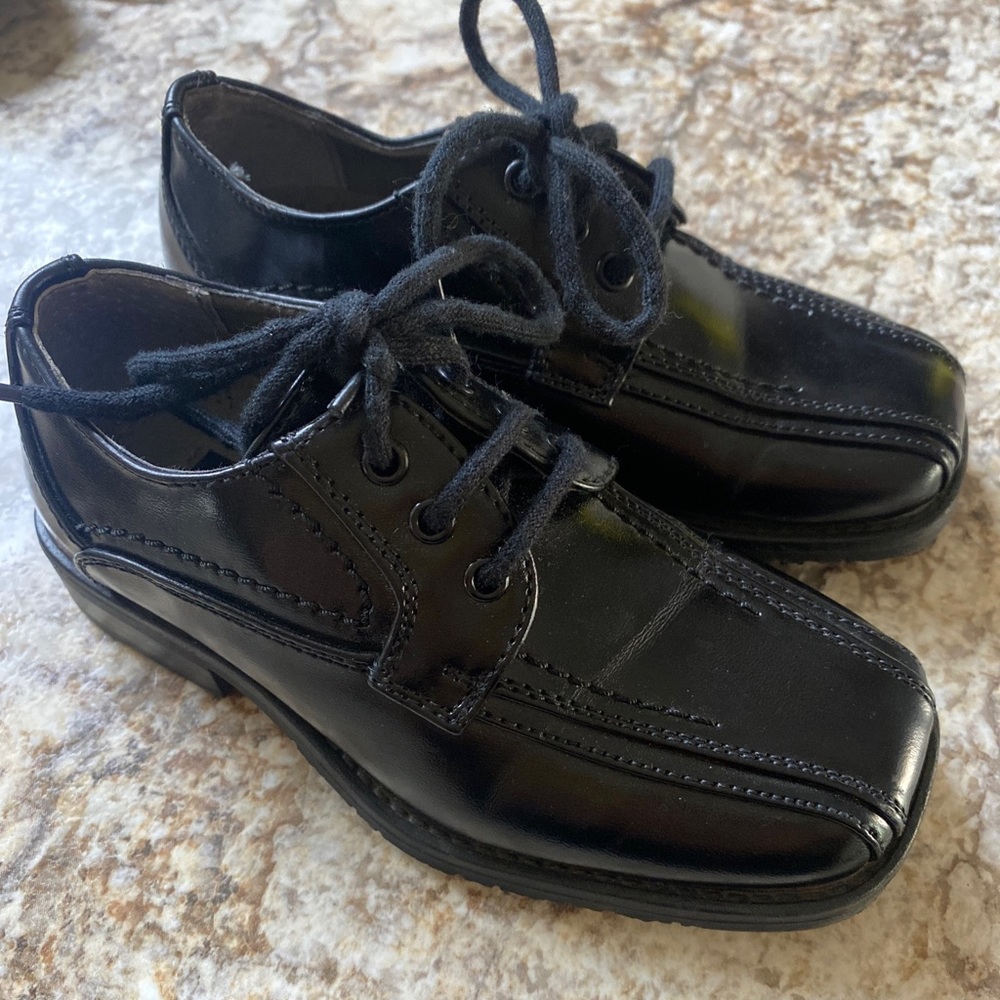 Stacy Adams toddler dress shoes black